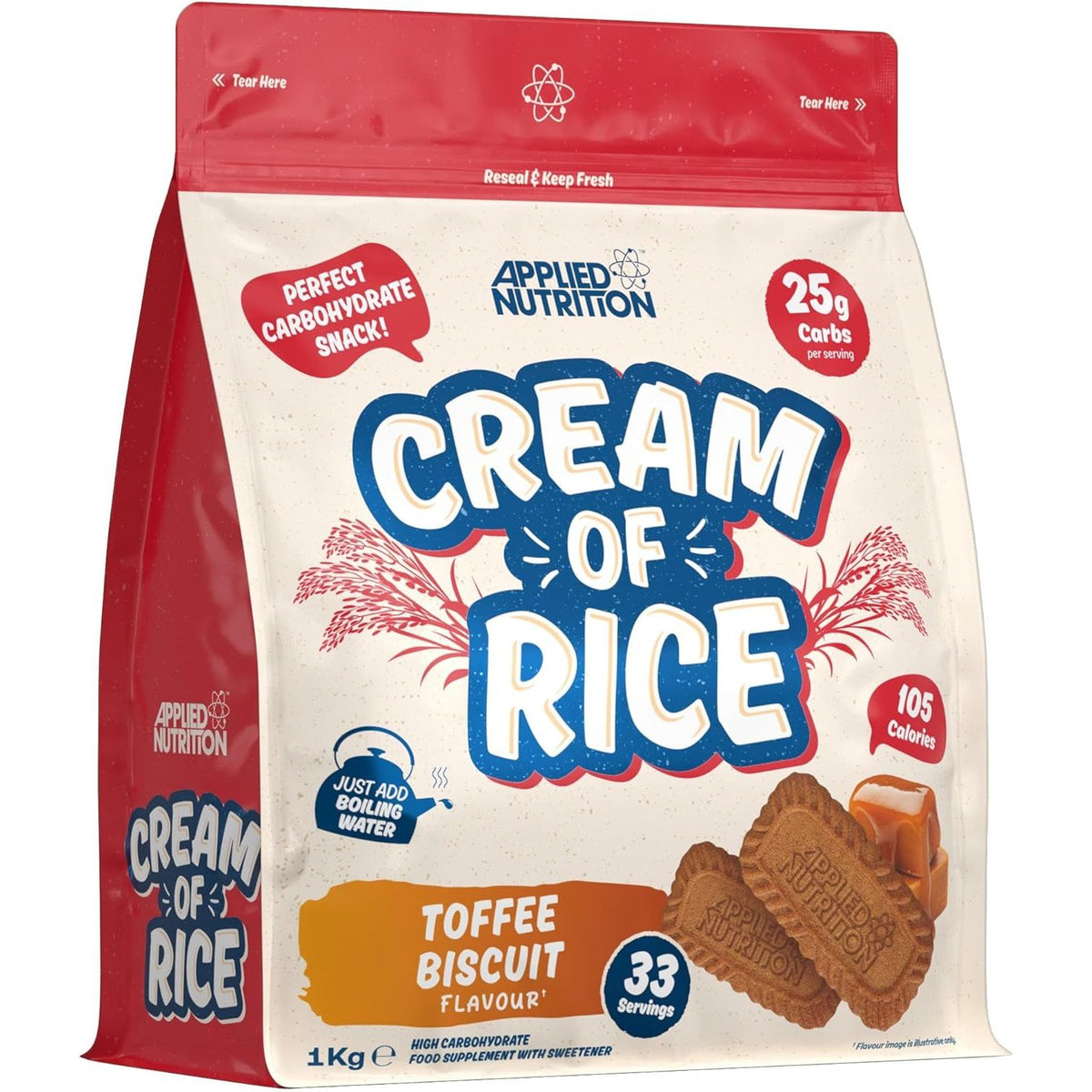 Applied Nutrition Cream of Rice and range available in Canada at Top Nutrition & Fitness