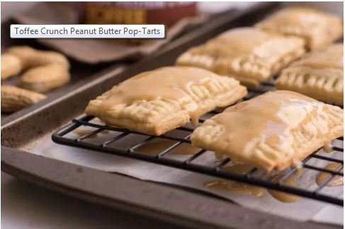 Nuts 'n More Toffee Crunch Peanut Butter Pop-Tarts - high-protein recipe with Nuts 'n More from Top Nutrition & Fitness Canad