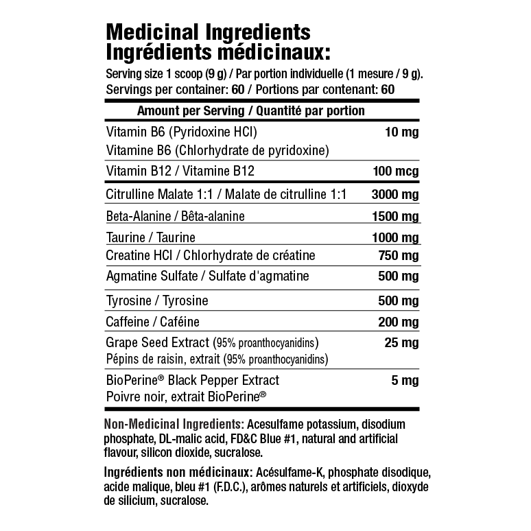 Mammoth Pump Pre-Workout (1 scoop) — boisson énergisante pré-entraînement
