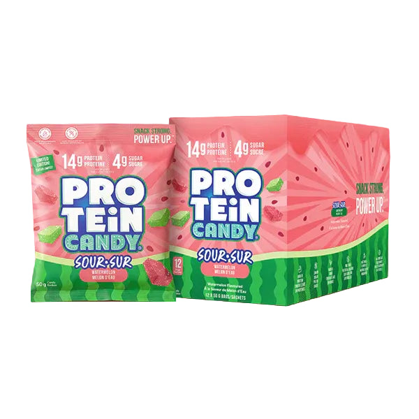 Protein Candy (Box of 12) — Sour Watermelon front view