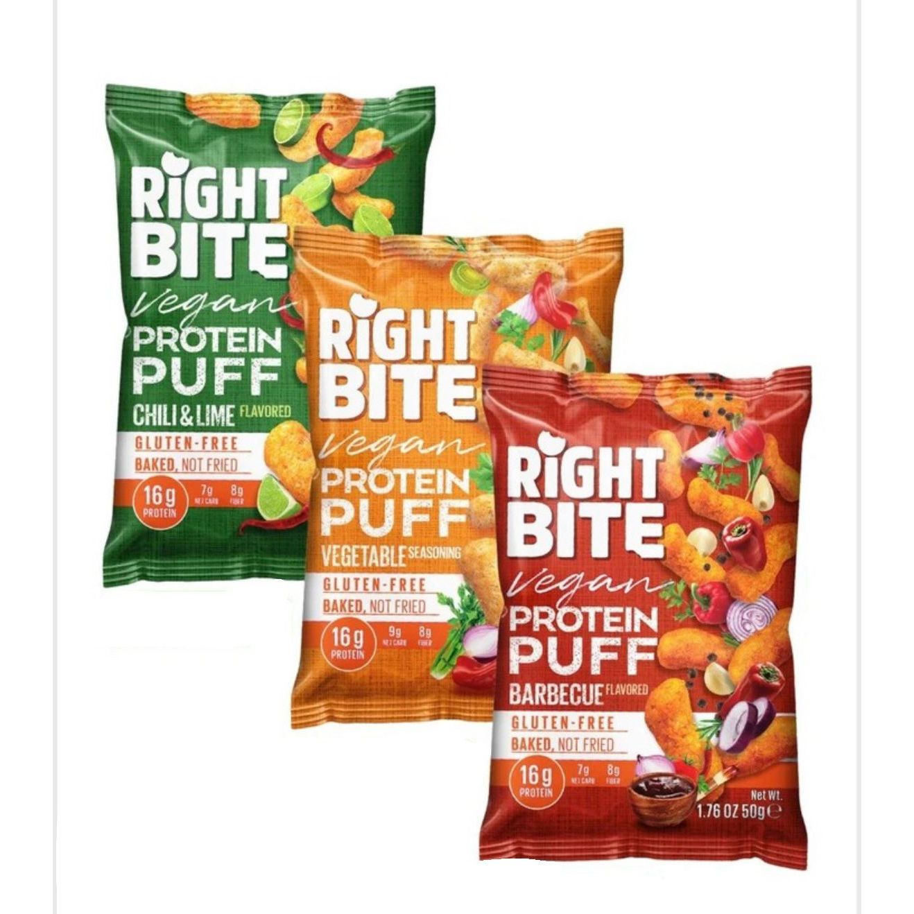 Bite And More Right Bite Vegan GF Protein Puffs (1 bag)