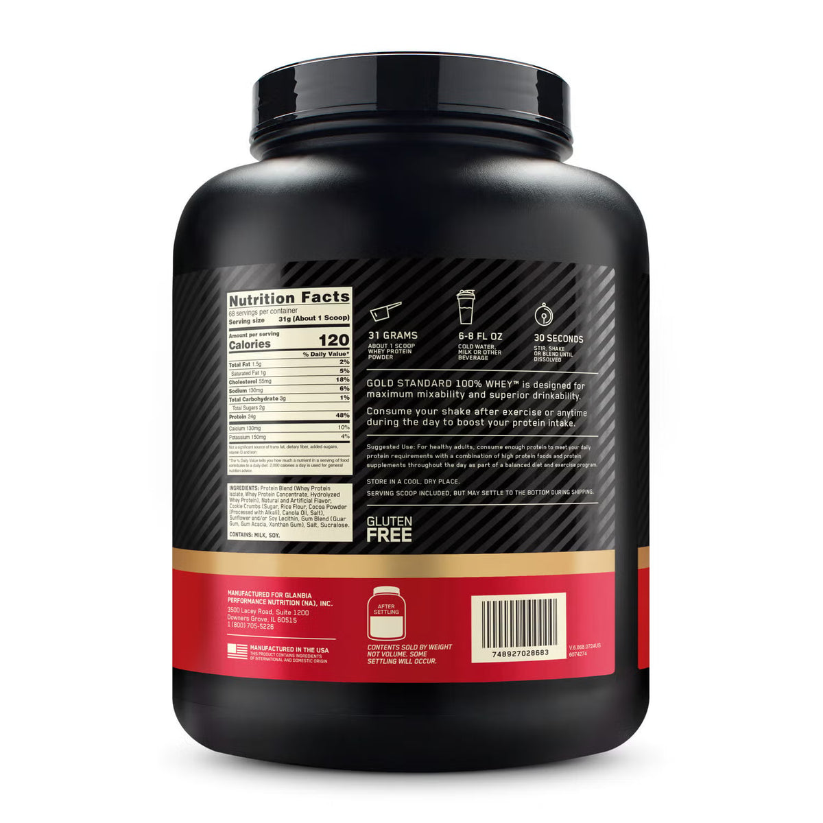 Protéine Gold Standard d'Optimum Nutrition (5 lb)