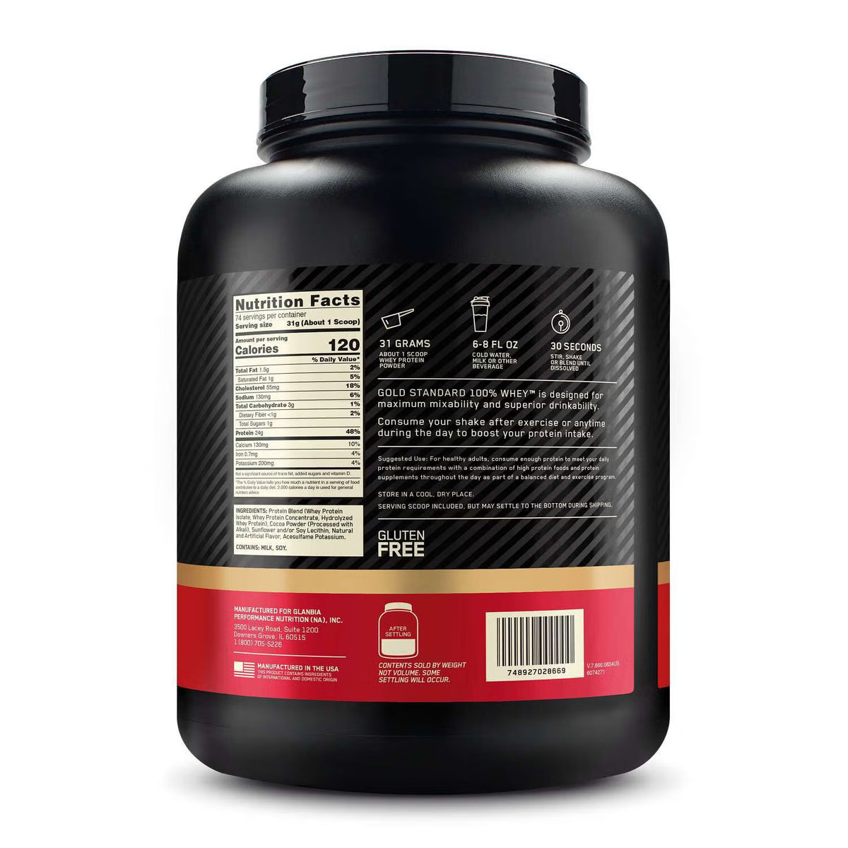Protéine Gold Standard d'Optimum Nutrition (5 lb)