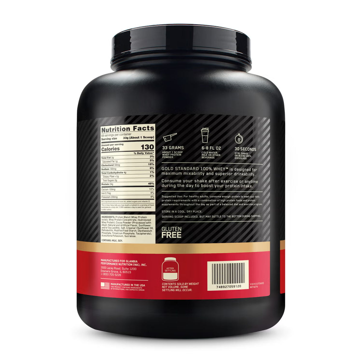 Protéine Gold Standard d'Optimum Nutrition (5 lb)