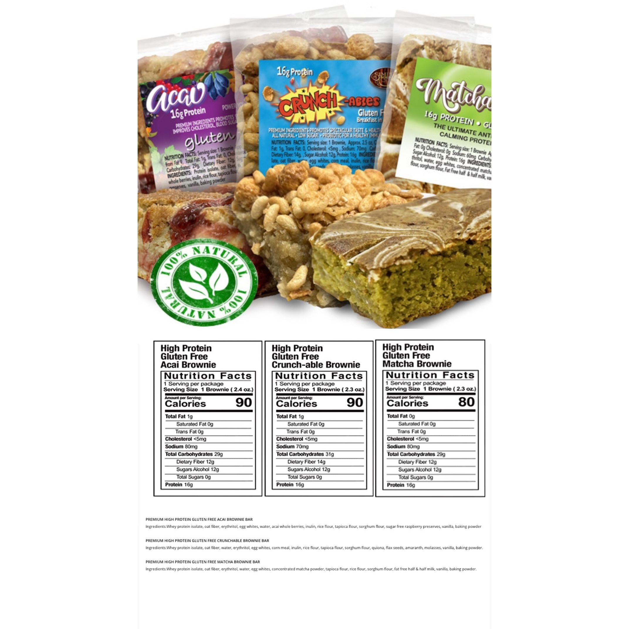 Simply Scrumptous SWEET Keto Snacks (1 unit) High Protein Keto Brownie Java Jolt (Espresso) - Simply Scrumptous - Top Nutriti