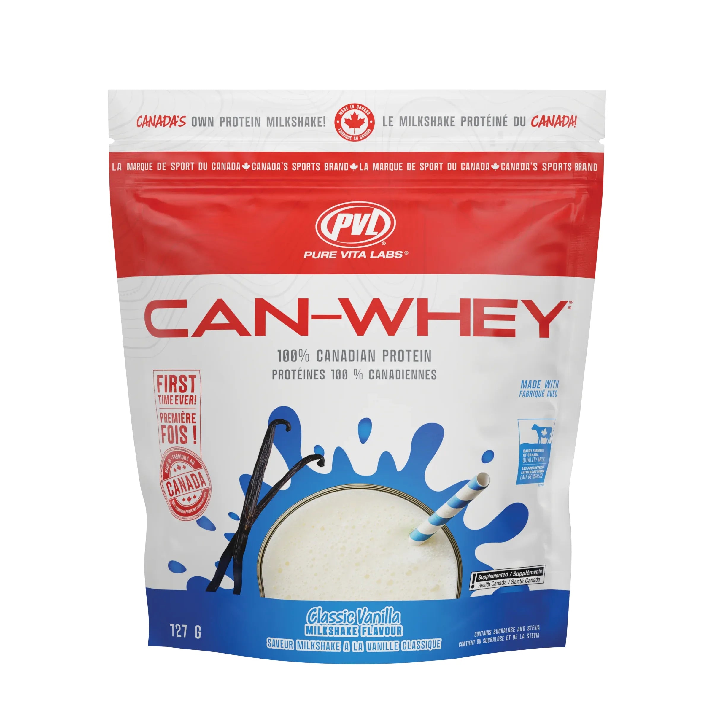 PVL CAN-WHEY 100% Canadian Clean Whey Protein Blend (1.6lb) — Vanilla