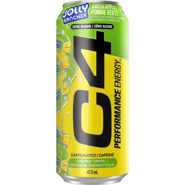 C4 Original Energy Drink Can | Carbonated Pre-Workout Drink Canada & USA Versions (1 can)