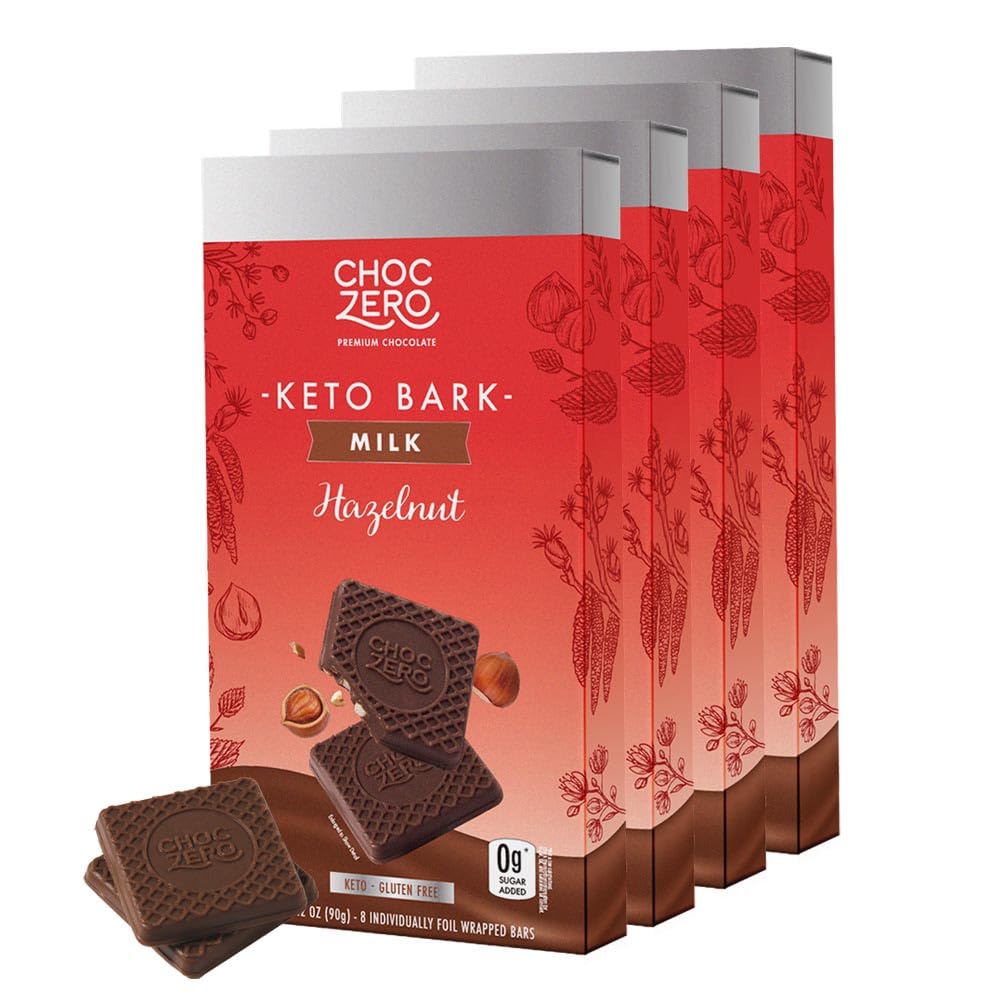 ChocZero Sugar Free Keto Bark (1 bar of 8 pieces) — alternate angle