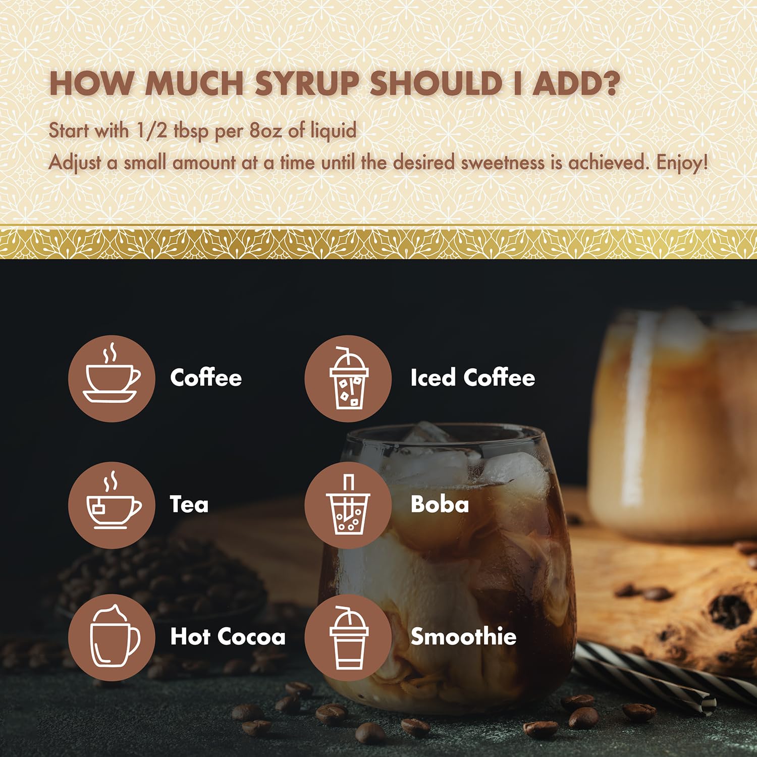 ChocZero Sugar Free Coffee Syrup Trio (3 x 10.8oz small bottles)