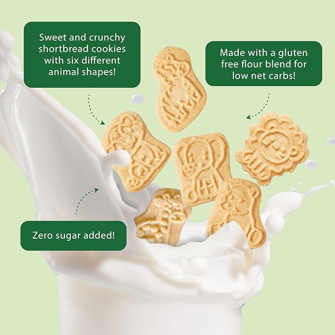 ChocZero Keto GF Cinnamon Animal Crackers (1 tub of 264 cookies)