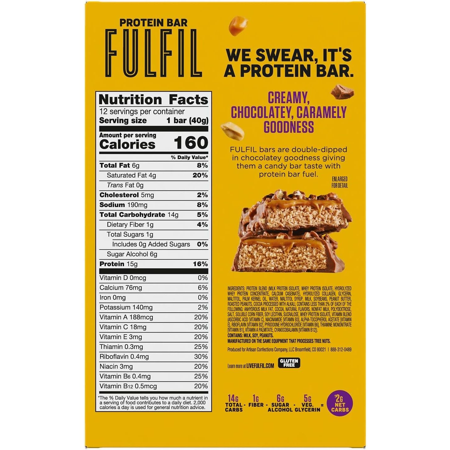 FULFIL GF Keto Protein Bar (1 bar) — image 7