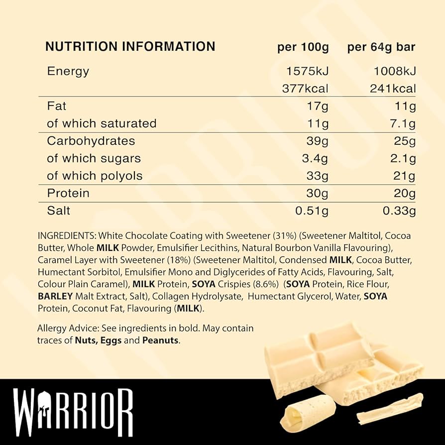 Warrior Crunch Low-Carb Protein Bar (1 Bar) — image 4