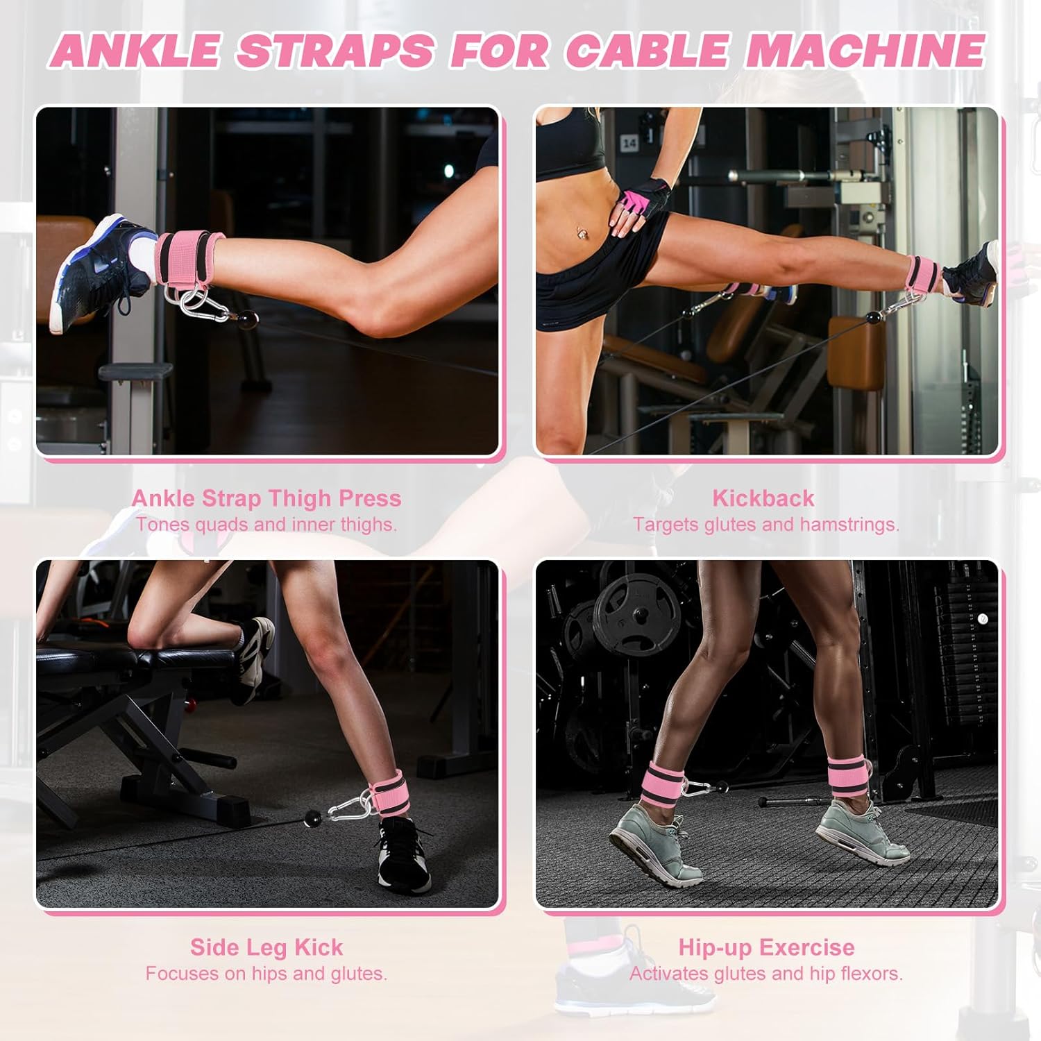 Padded Ankle Strap for Cable Machines (1 strap) — image 3