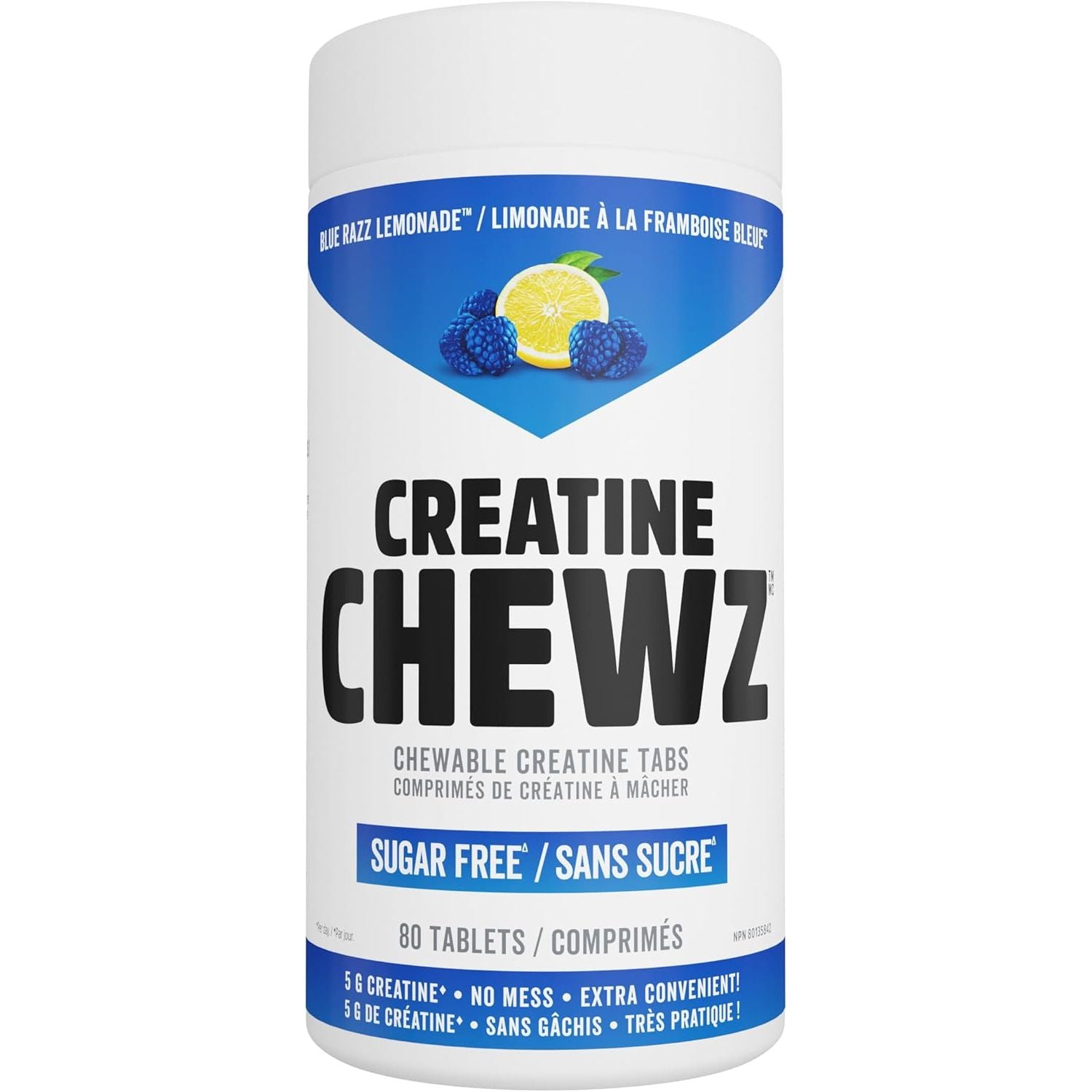 PVL Creatine Chewz (80 chewables) — Blue Razz Lemonade