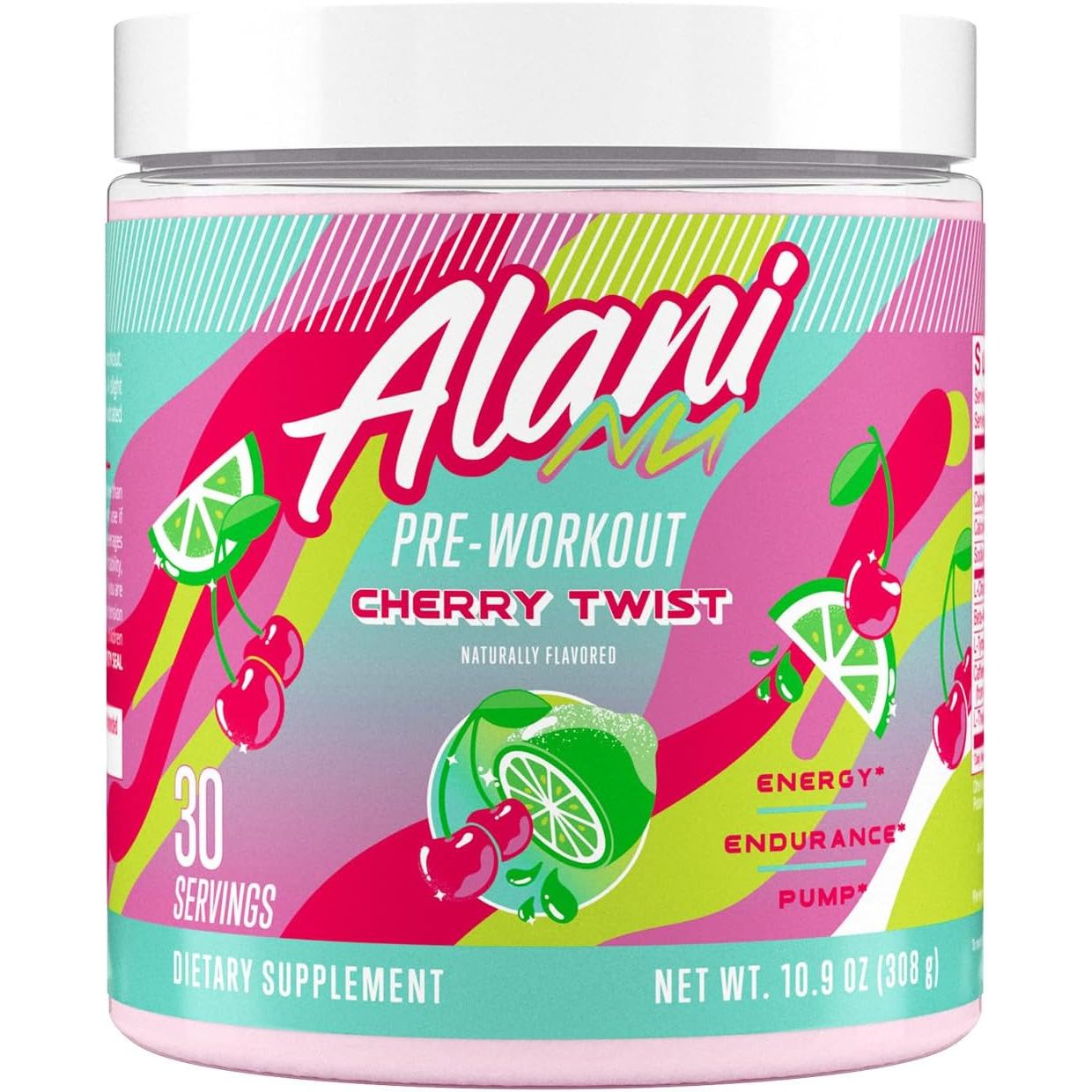 Alani Nu Pre-Workout Powder (30 servings) — Cherry Twist