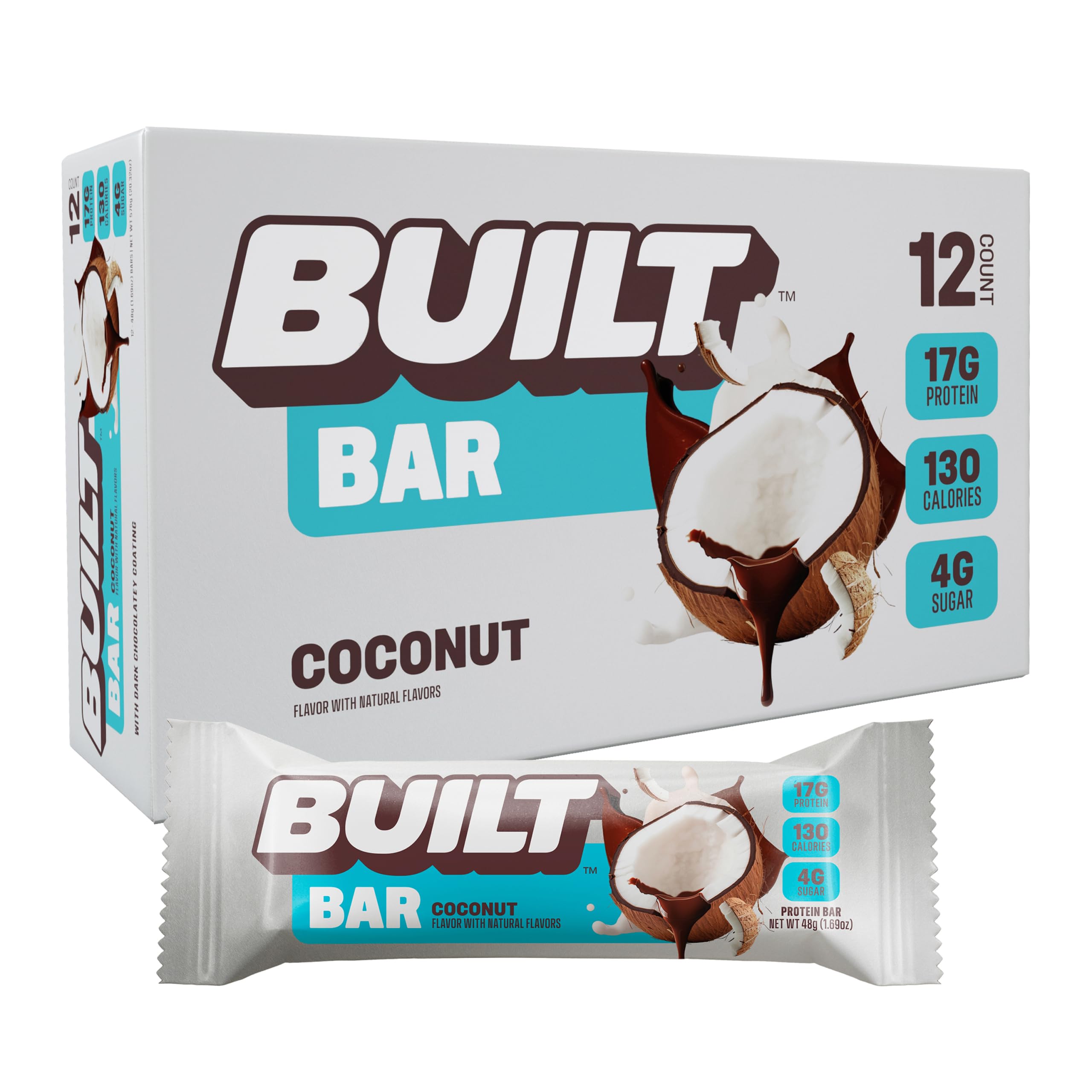 Built Protein Bars & Puffs (1 Box of 12)
