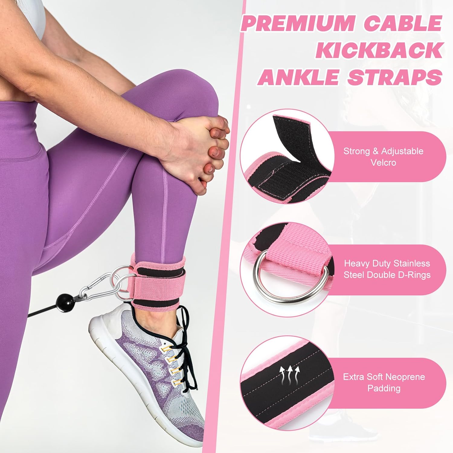 Padded Ankle Strap for Cable Machines (1 strap) — image 7