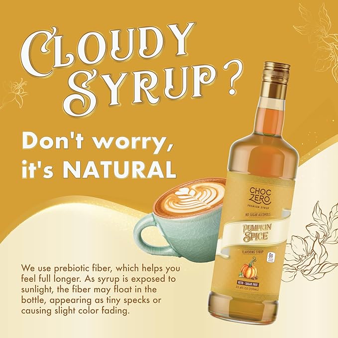 ChocZero Sugar Free Coffee Syrup (1 bottle 25.4 oz) — image 7