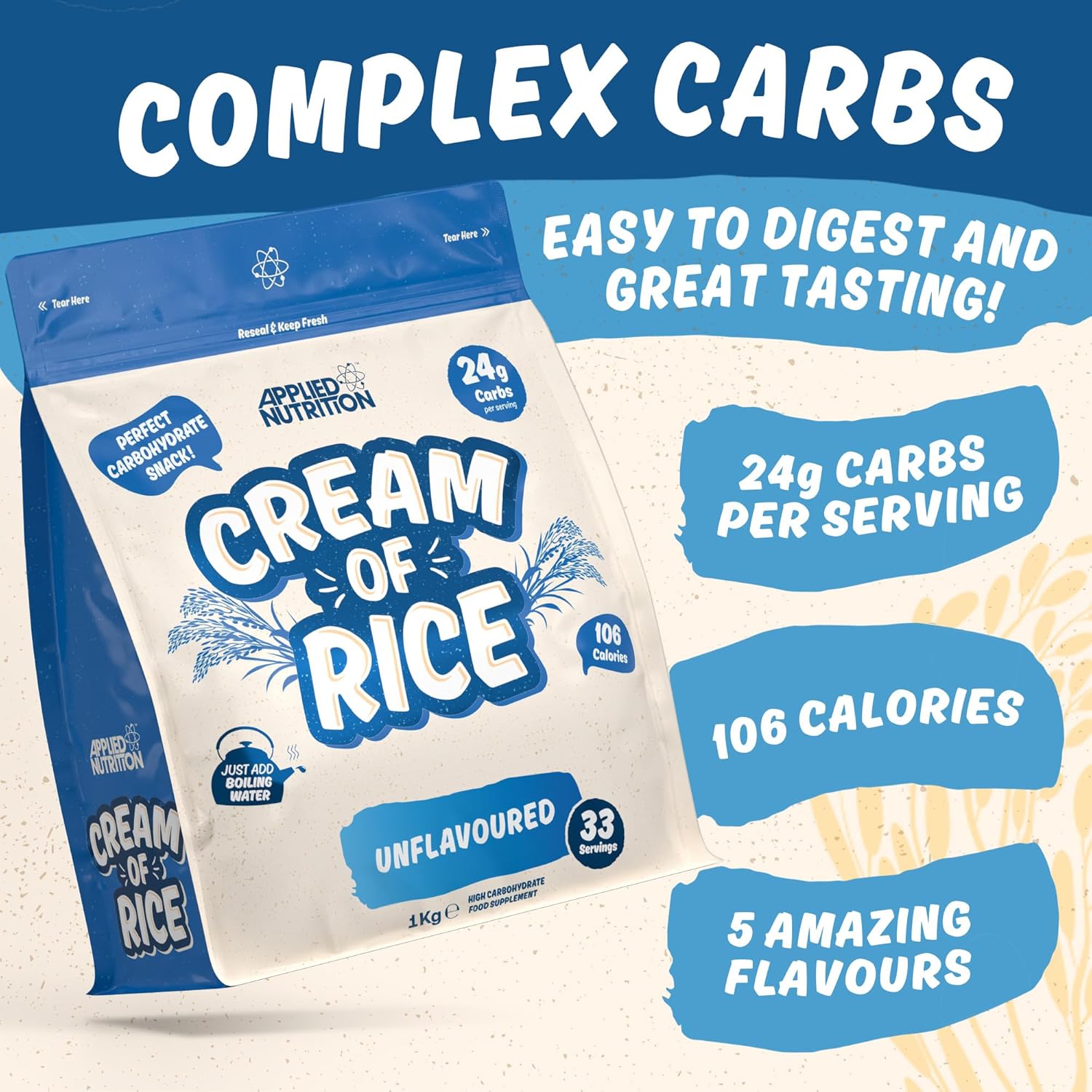 Applied Nutrition Cream Of Rice (1kg) — image 5