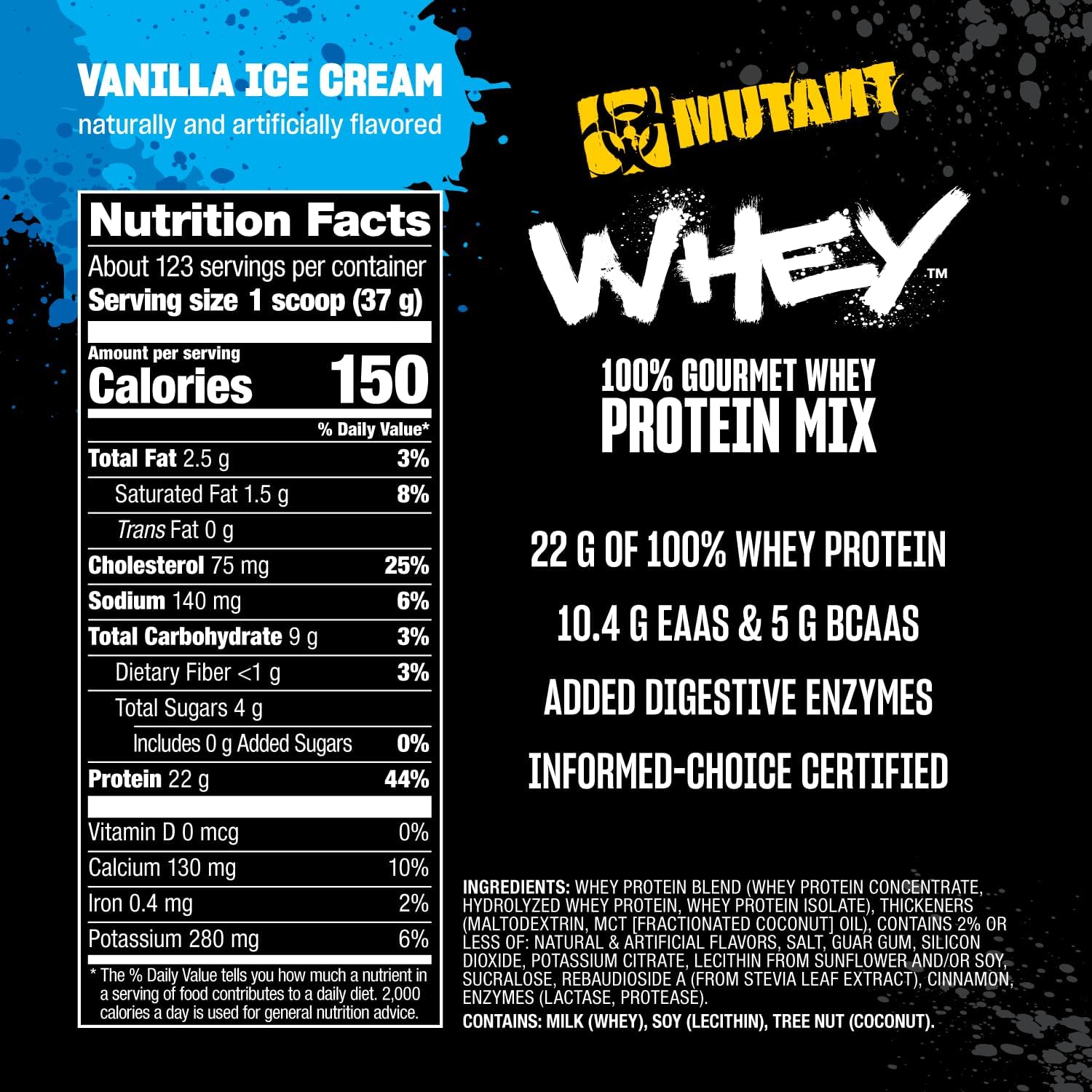 Mutant Whey Protein Powder (10 lbs) Triple Chocolate - Mutant - Top Nutrition and Fitness Canada