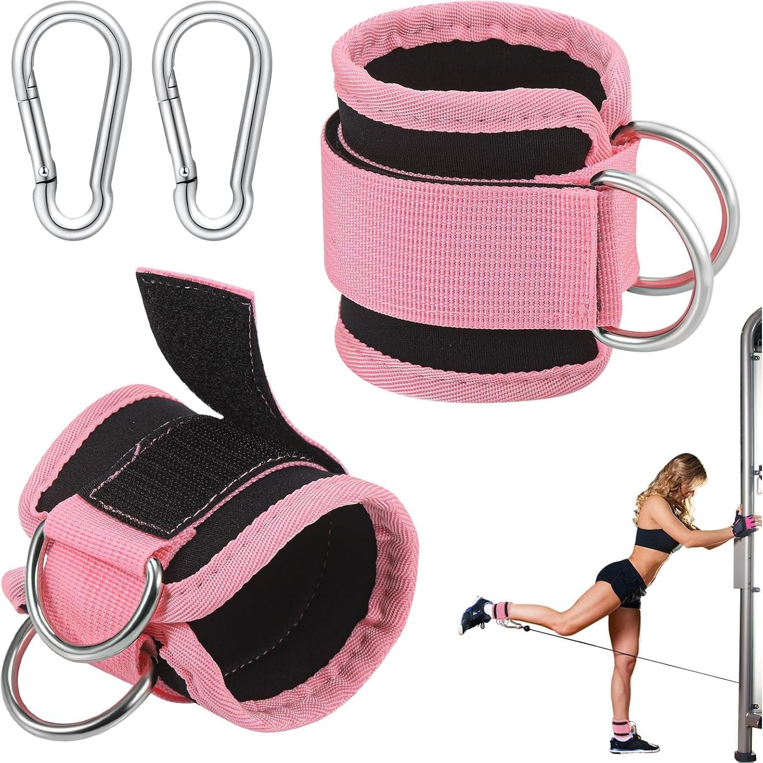 Padded Ankle Strap for Cable Machines (1 strap)