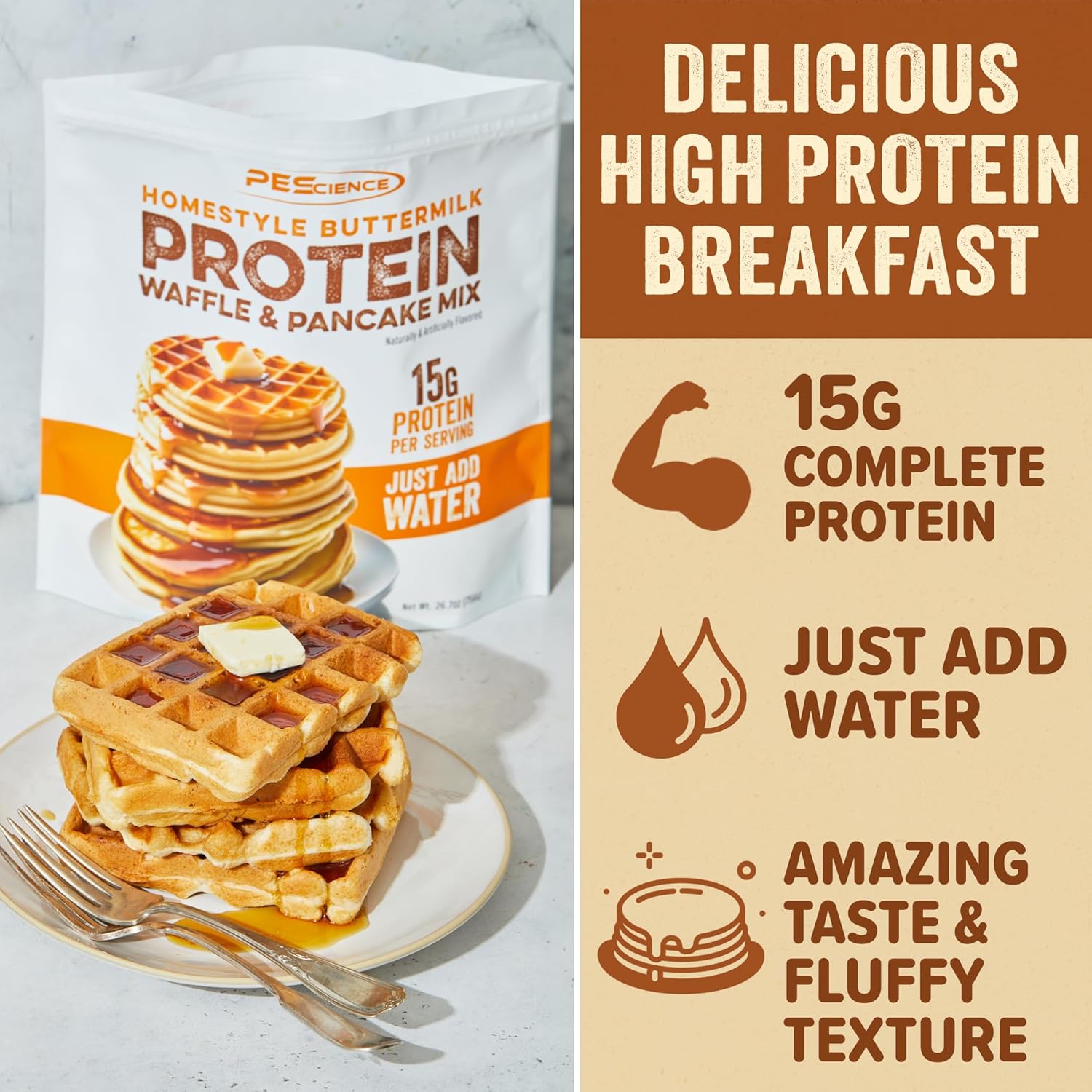Pescience Pancake & Waffle Mix (12 servings) — image 10