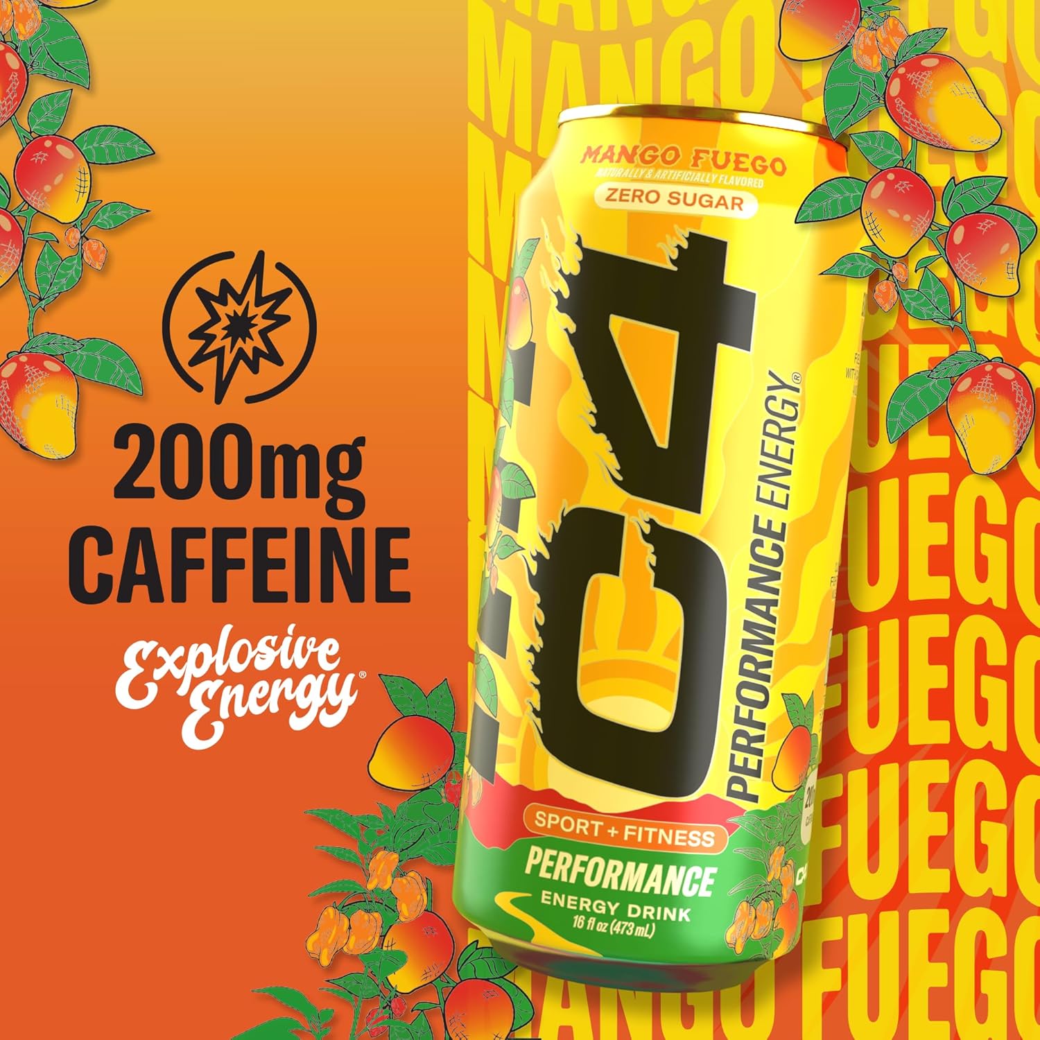 C4 Original Energy Drink Can | Carbonated Pre-Workout Drink Canada & USA Versions (1 can)