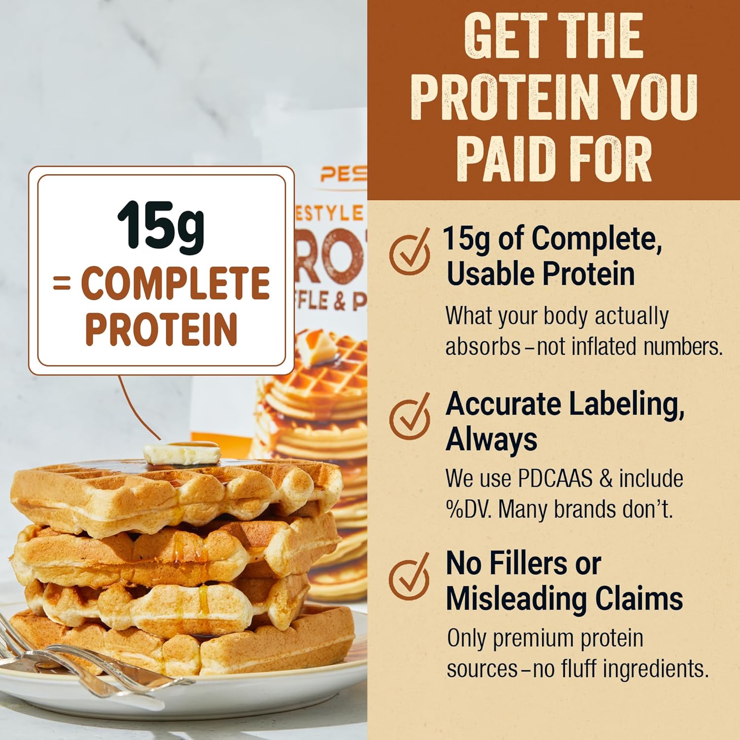Pescience Pancake & Waffle Mix (12 servings) — image 11