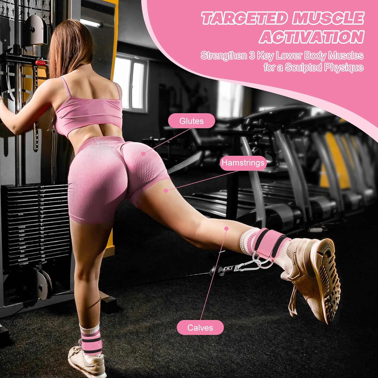 Padded Ankle Strap for Cable Machines (1 strap) — image 4