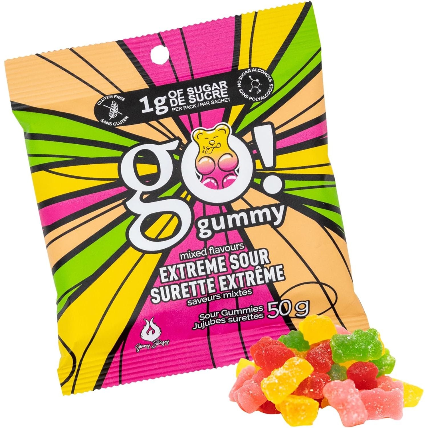 Go Nutrition Go Gummies – Low Sugar Gummies (1 Bag) - Go Nutrition - Top Nutrition and Fitness Canada