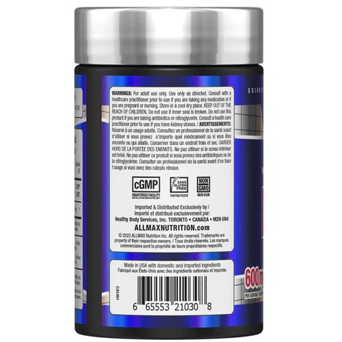 ALLMAX NAC (N-acetyl-L-cysteine) (60 Caps) — image 3