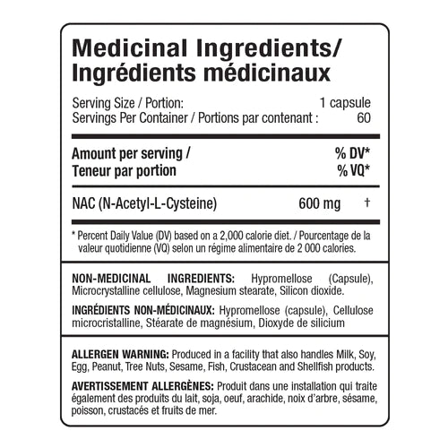 ALLMAX NAC (N-acetyl-L-cysteine) (60 Caps) — image 4