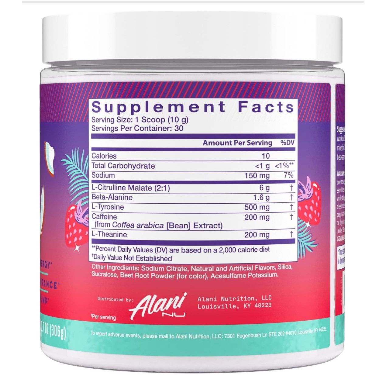 Alani Nu Pre-Workout Powder (30 servings)