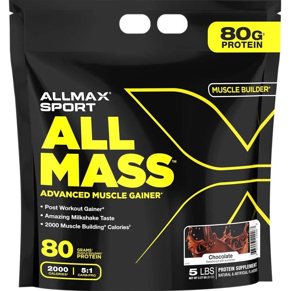 Allmax ALLMASS Gainer Protein Powder (5 lbs) - Top Nutrition and Fitness