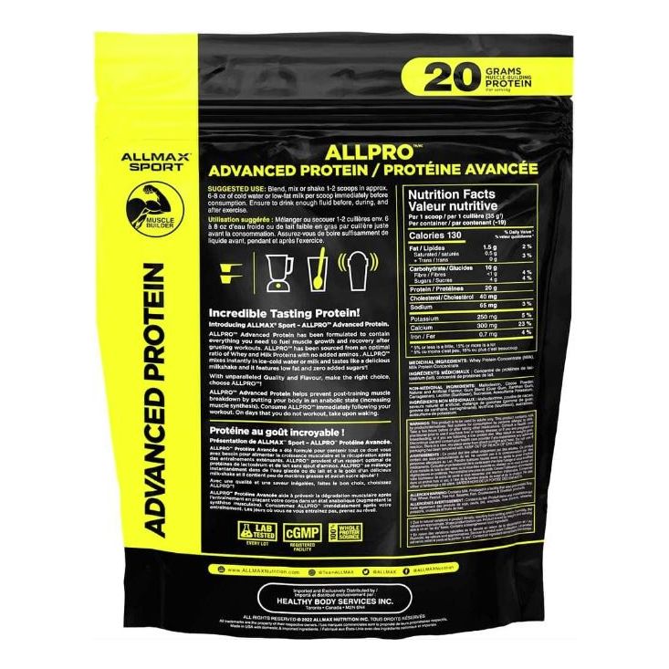 Allmax Allpro Whey Protein Powder (1.5lb) *FINAL SALE* - Top Nutrition and Fitness