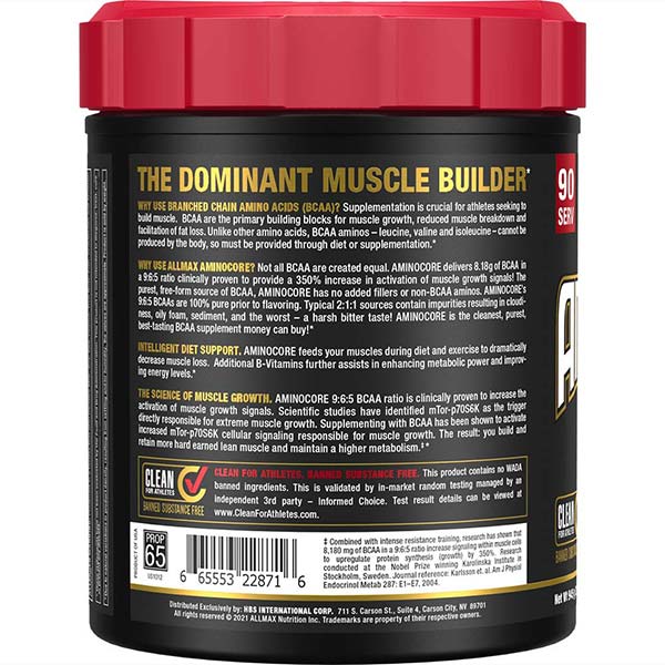 Allmax Aminocore BCAAs (90 servings) - Top Nutrition and Fitness