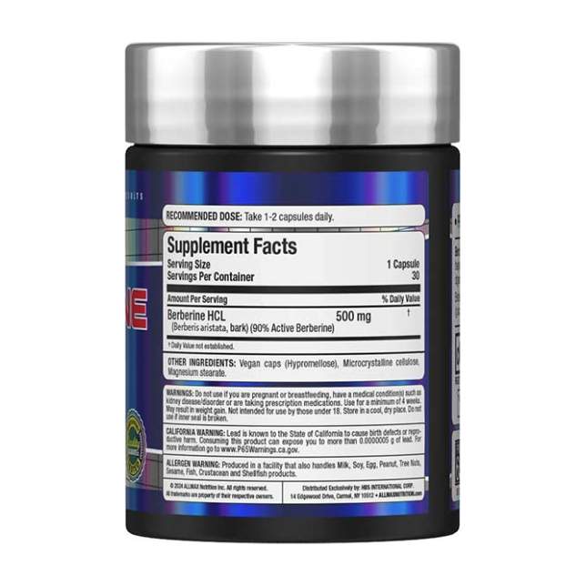 Allmax Berberine HCL (30 Capsules) - Top Nutrition and Fitness