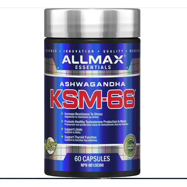 Allmax KMS-66 Ashwagandha (60 Caps) - Top Nutrition and Fitness