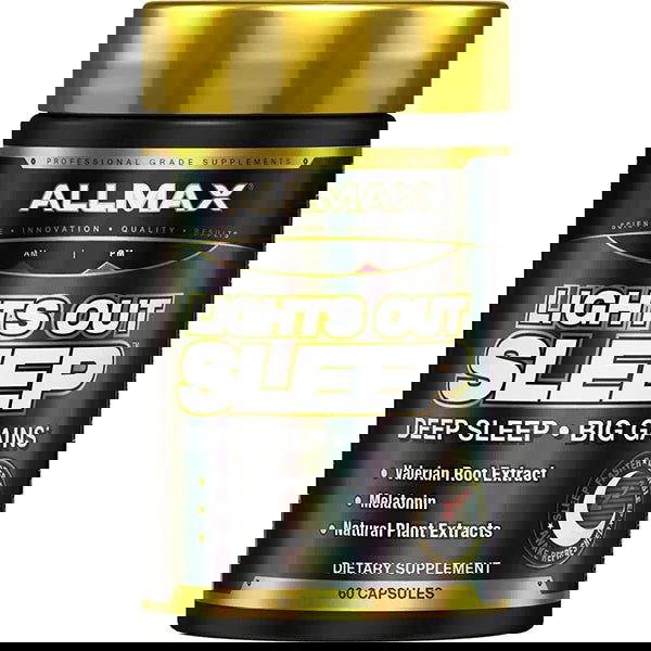 Allmax Lights Out Sleep Aid (60 capsules) - Top Nutrition and Fitness