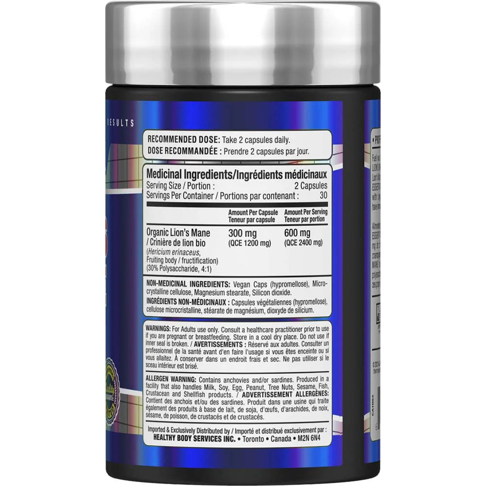 Allmax Lion's Mane Extract (60 Capsules) - Top Nutrition and Fitness