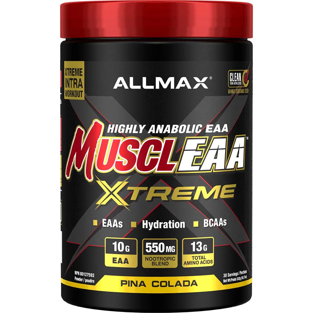 Allmax Nutrition MusclEAA Xtreme BCAAs + EAAs Powder (30 servings) - Top Nutrition and Fitness