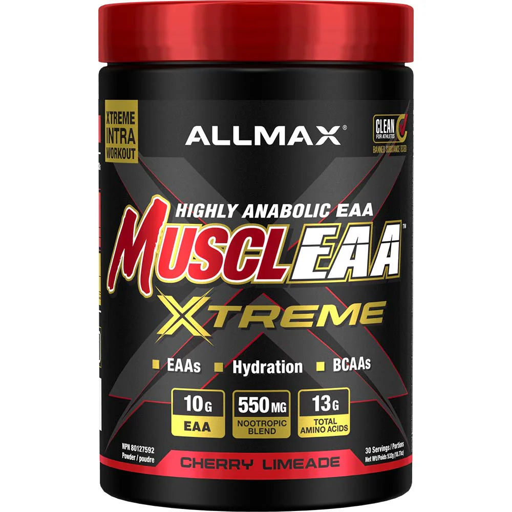 Allmax Nutrition MusclEAA Xtreme BCAAs + EAAs Powder (30 servings) - Top Nutrition and Fitness