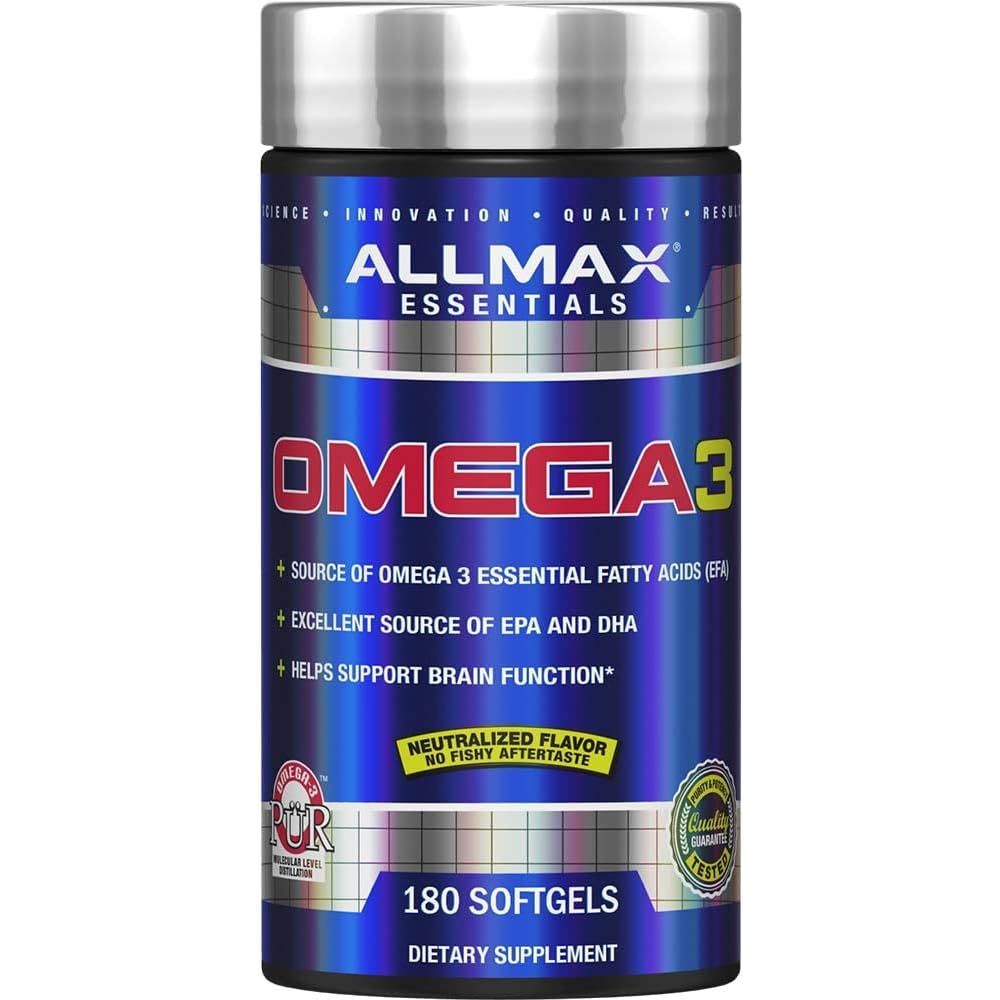 Allmax Omega 3 (180 Softgels) - Top Nutrition and Fitness