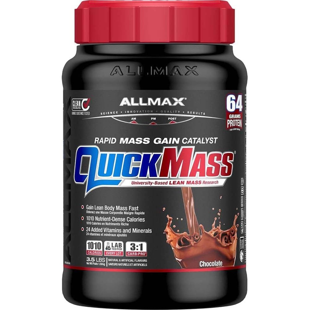 Allmax Quickmass Mass Gainer Protein Powder (3.5 lbs) *FINAL SALE* BB 06/2025 - Top Nutrition and Fitness