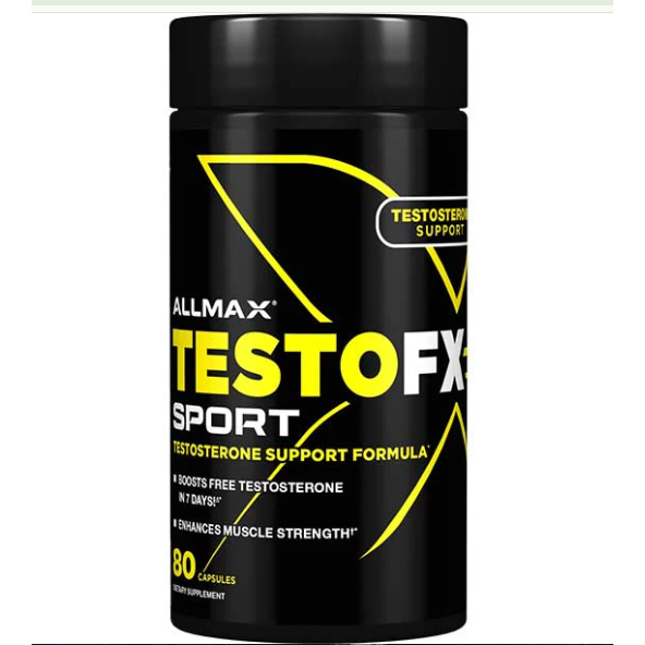 Allmax TestoFX Sport Natural Testosterone Support (80 Caps) - Top Nutrition and Fitness
