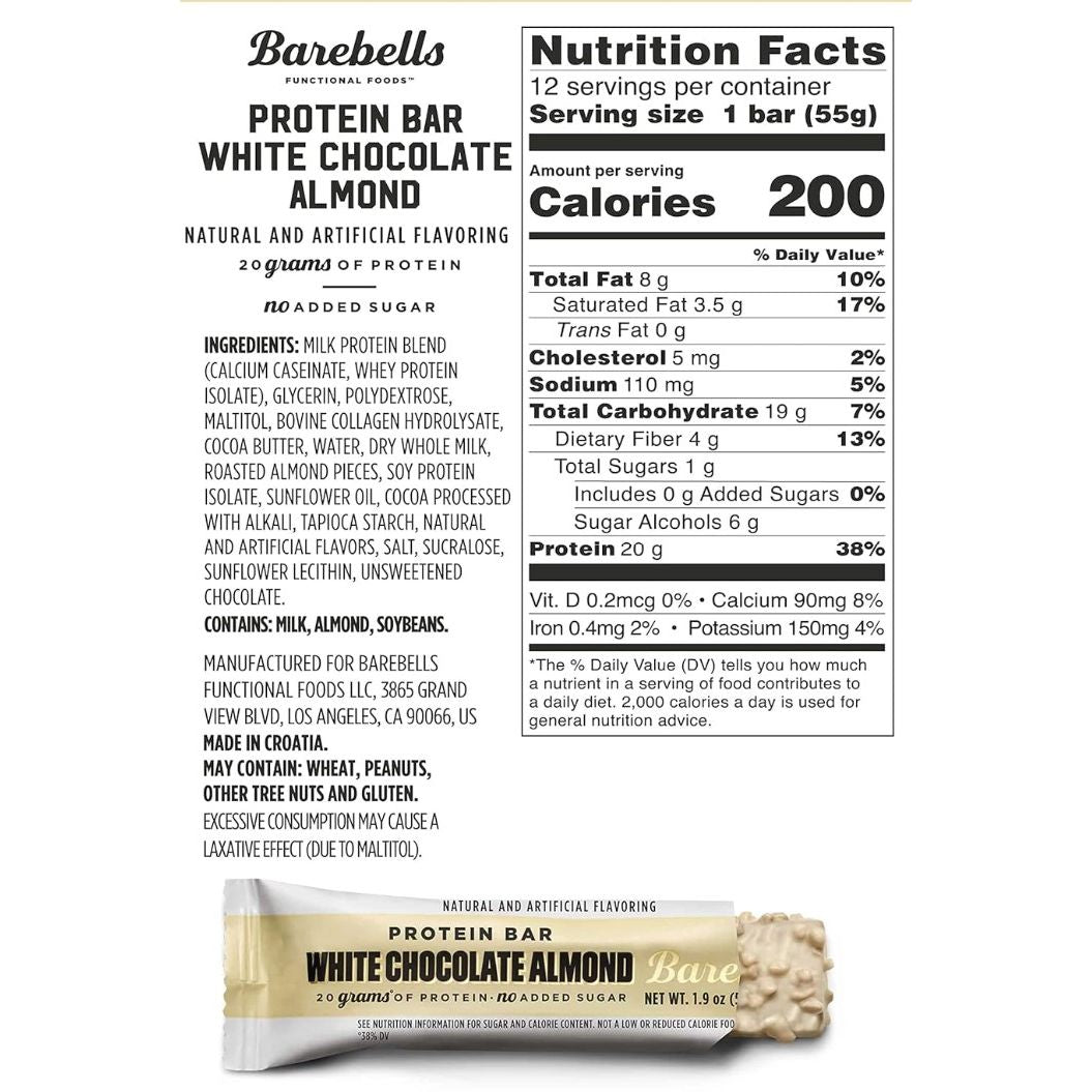 Barebells Protein Bar (Box of 12) Almond