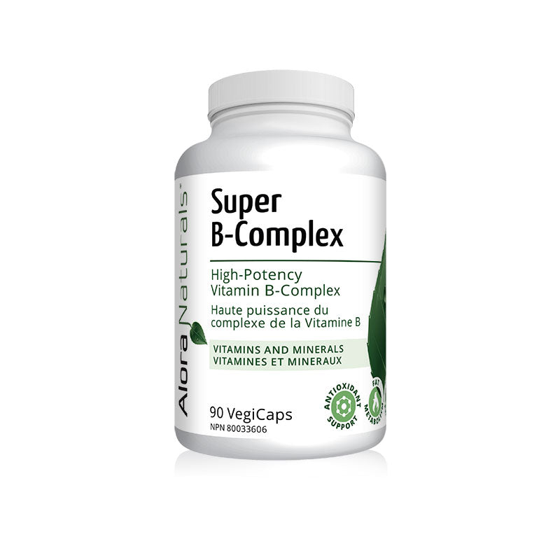 Alora Naturals Super B-Complex (90 Vegicaps) - Top Nutrition and Fitness