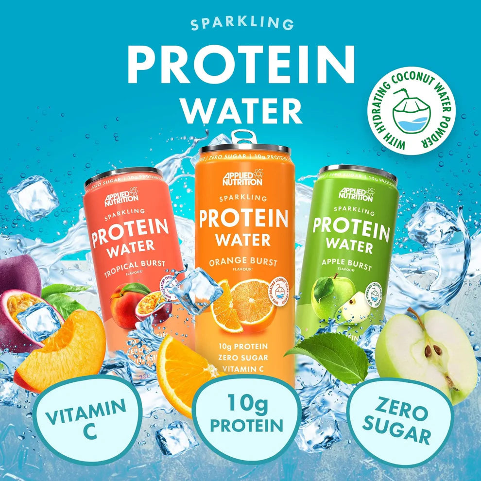 Applied Nutrition Sparkling Protein Collagen Water RTD (1 can) - Top Nutrition and Fitness