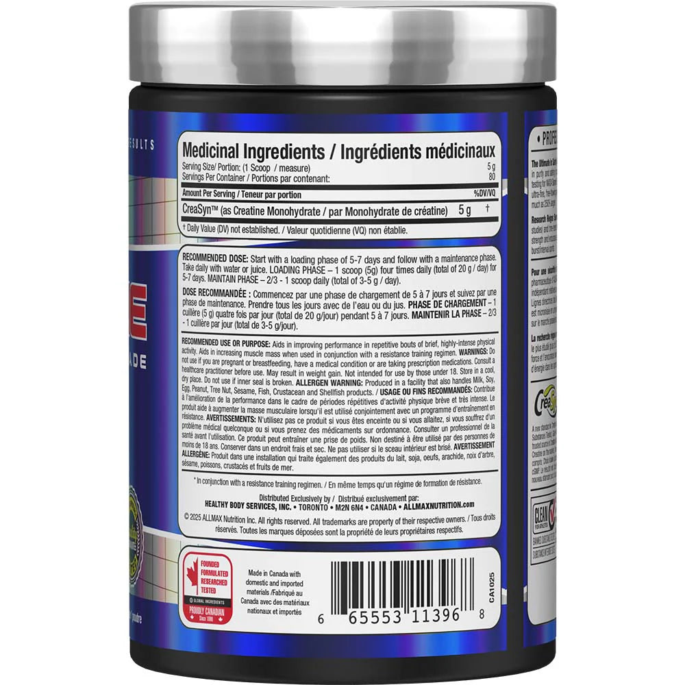 ALLMAX Creatine Monohydrate (400g) — image 3