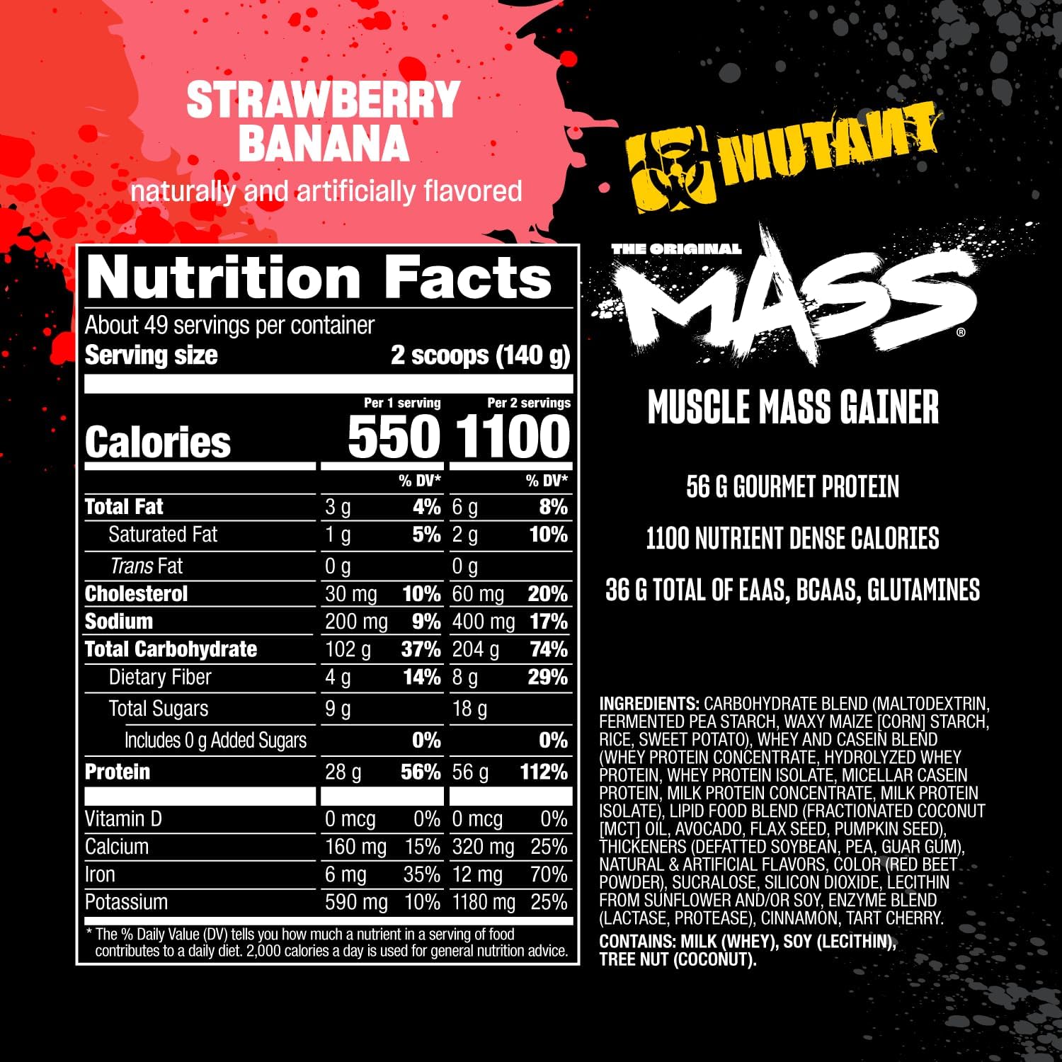 MUTANT Mass Gainer Protein Powder | High-Calorie Weight Gainer (15 lbs) — image 6